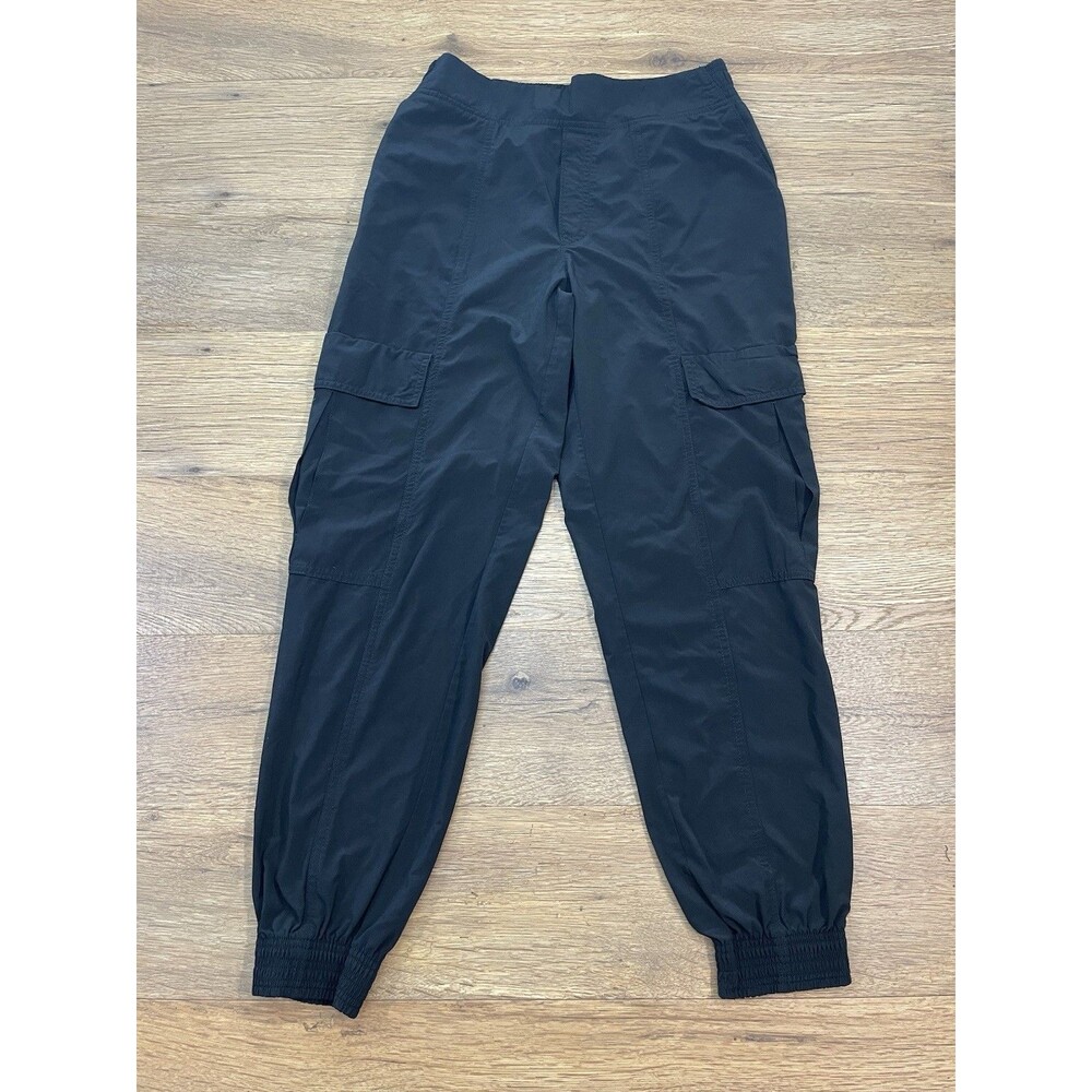 Athleta Chelsea Utility Jogger Pants Womens 2 Black Polyester Stretch Athleisure